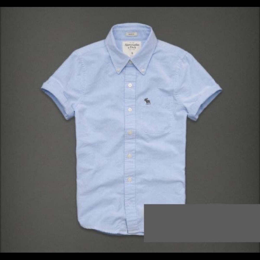 NWT Abercrombie & Fitch short sleeve Oxford Shirt